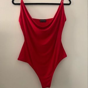 Red body suit